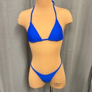 MatteSwim Stylish Blue Halter Bikini Set